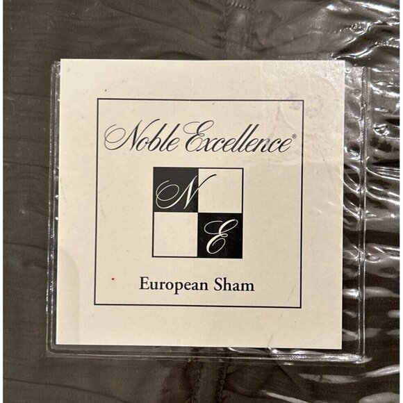 Noble Excellence Kerrigan Collection Dark Green Set of 2 Euro Pillow Shams - Picture 2 of 5